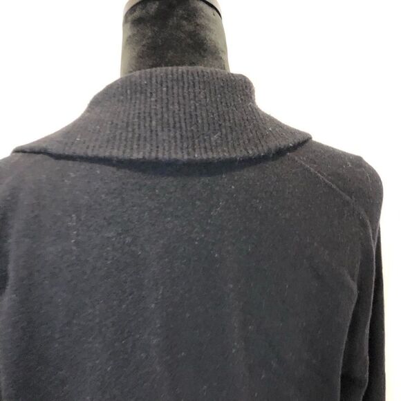 Ann Taylor Loft black open cowl neck sweater size large - Picture 11 of 12